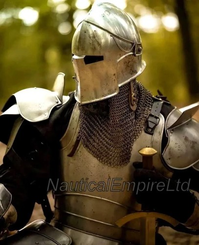 Medieval barbuta knight - barbuta,