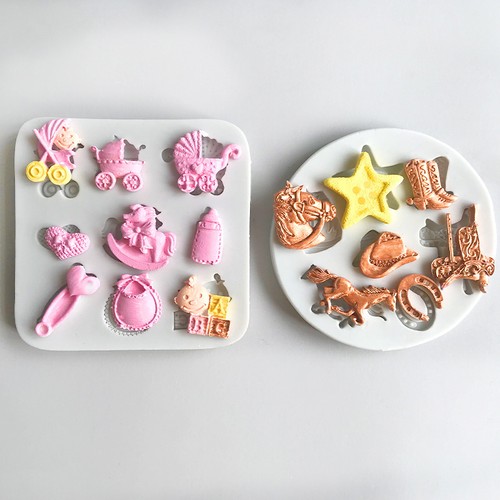 Baby shower silicone mould - 2x,