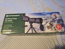 EXCELLENT BRESSER 20-60x60 SPOTTING SCOPE, TRIPOD & CASE - new and boxed.