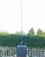 Vertical Antenna + Base Ham Amateur Portable Temporary Antenna Larkspur Clansman
