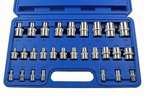 Pro 28pc 8 1 2 - 1/4", 1/2"
