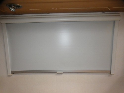 Caravan blind with insect