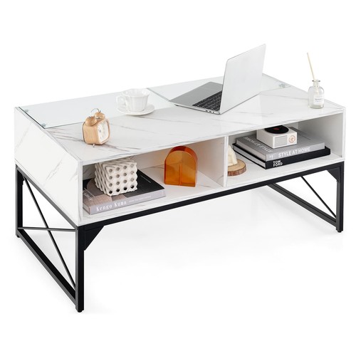 105x55cm white marble coffee - 105x55cm,
