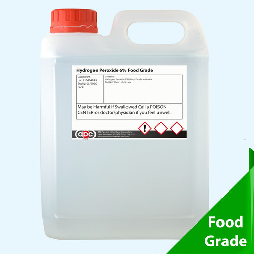 Hydrogen peroxide 2 - 6%,
