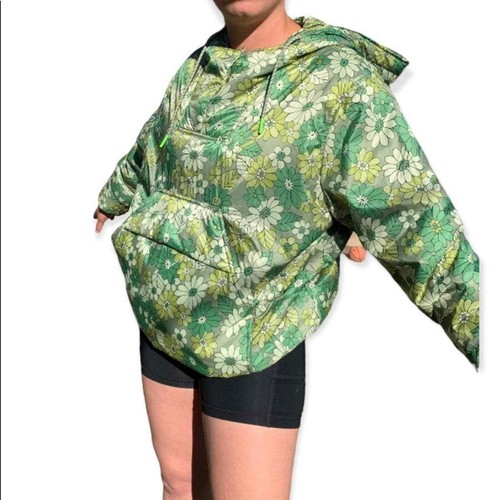 Zara green floral puffer - green,