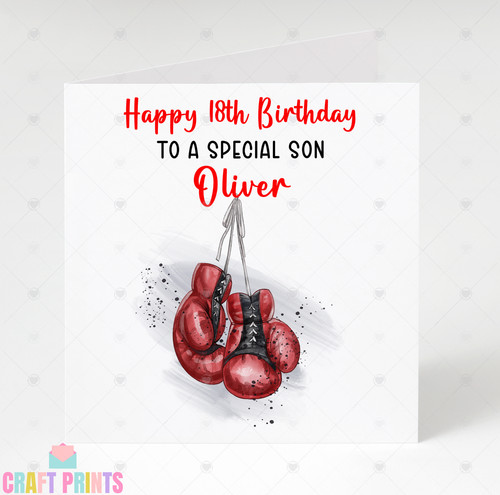 Boxing birthday card male - birthday,