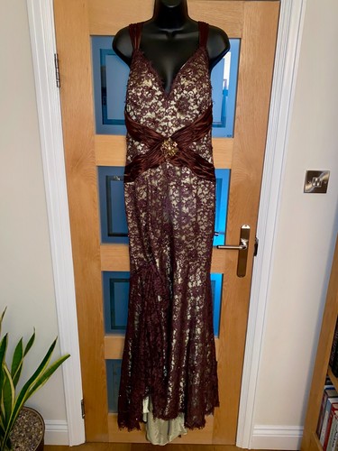 Terani brown and green lace - brown,