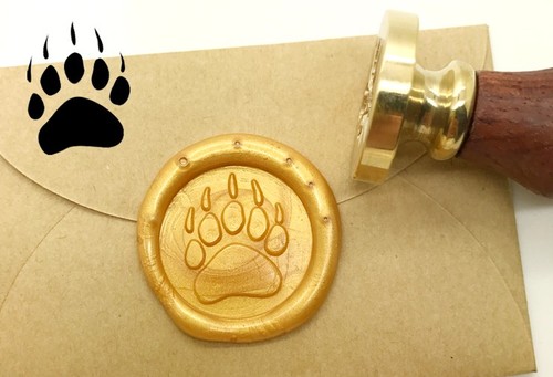 Bear claw wax seal - bear,