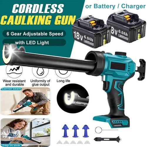 Cordless caulking gun glass - gun,