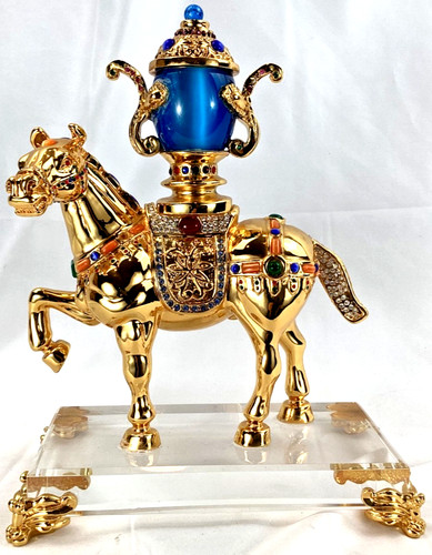 Luxury jeweled horse sculpture - jeweled,
