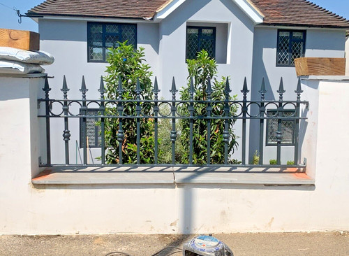 Wrought iron metal fencing - wrought,