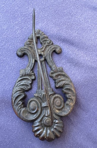 Vintage cast iron wall - cast, hanger