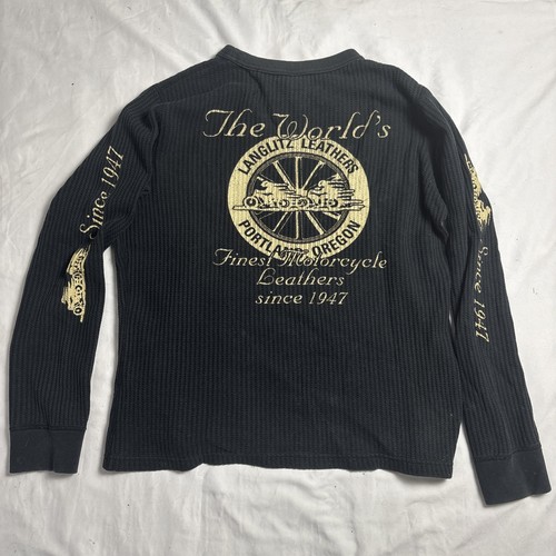 Vintage langlitz leather black - leather,