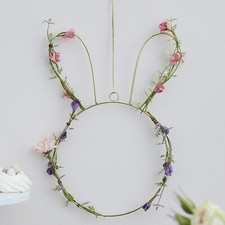 Easter bunny shaped wreath - shaped,