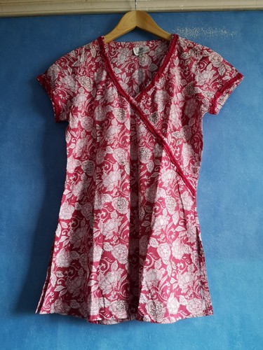 Anokhi white red floral print - red,