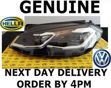 GENUINE VW Golf MK7.5 Adaptive LED Hella Headlight Left Passenger 2017-20