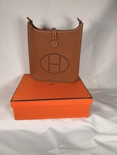 Hermes Mini Evelyn In Gold