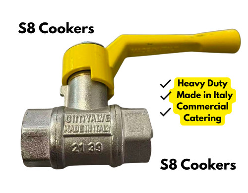 Cimberio gas ball valve