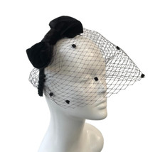 Black Birdcage Veil Headband