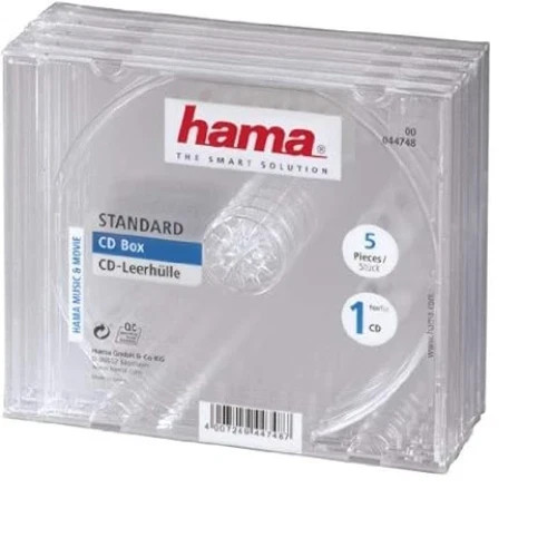 Hama jewel cases pack of - jewel, cd