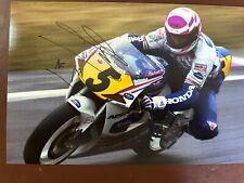 WAYNE GARDNER HAND SIGNED 12X8” PHOTO ROTHMANS HONDA 500CC WORLD CHAMPION 1987