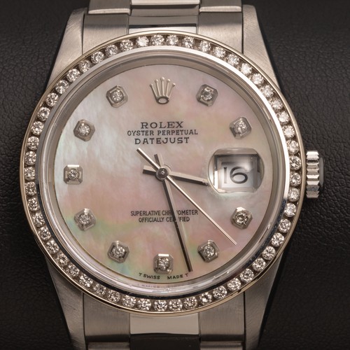 Rolex datejust watch - watch, diamond