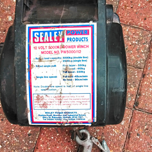 Sealey 12v power - 12v, winch