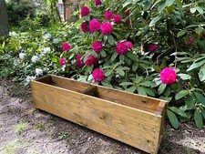 Plant Trough Large Flower Boxes Long Wooden Planters For Garden  Heavy Duty