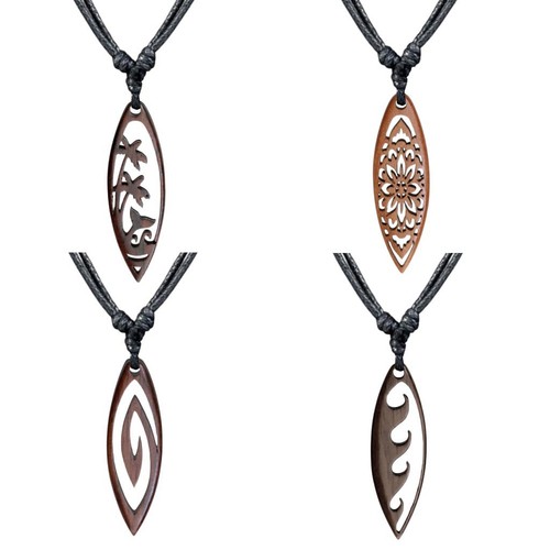 Surfboard wooden pendant - surfboard,