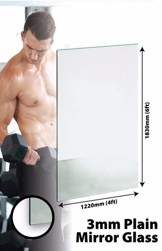 Safety backed large mirror - large,