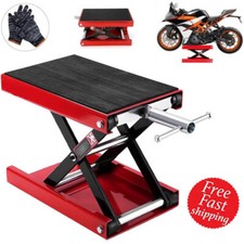 500KG Motorbike Motorcycle Table Bench Workshop Scissor Lift Jack Stand Paddock‘
