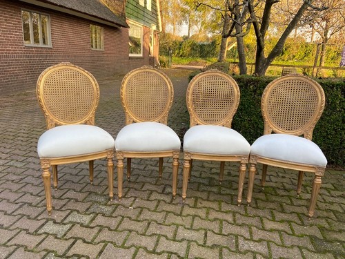 Chairs french louis xvi gold - french,