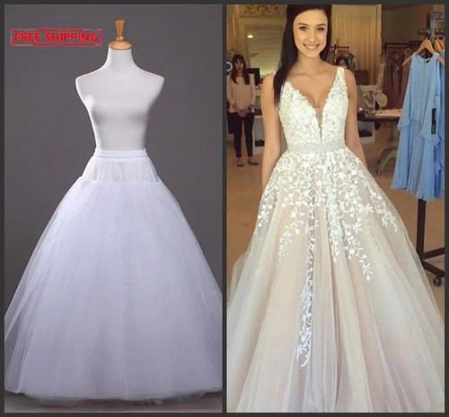 White tulle petticoat line - tulle,