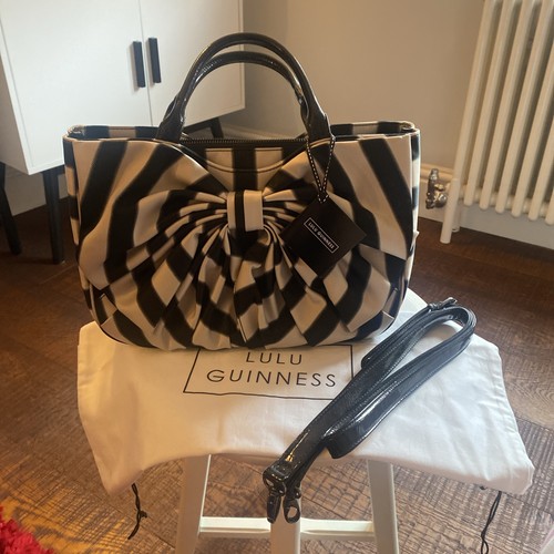 Lulu guinness black and ivory - and,