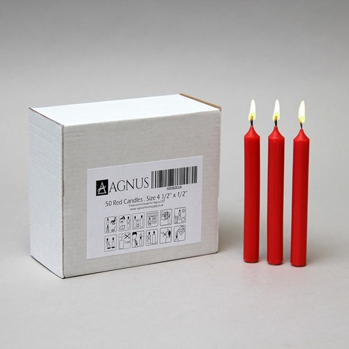 Red christingle candles - 50,