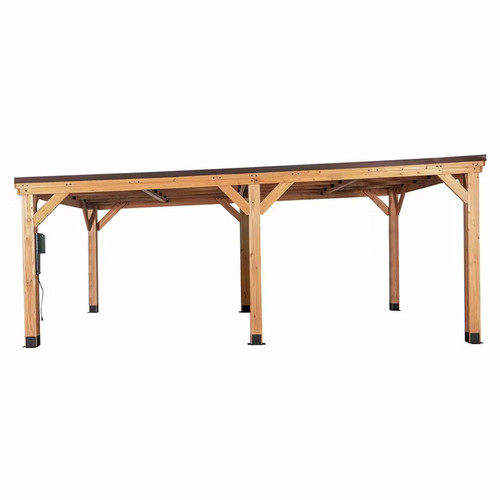 20ft 12ft wooden carport - 20ft,