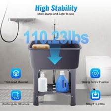 30.11" H Utility Sink Laundry