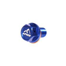 Apico Magnetic Sump Bolt YAMAHA YZ125 05-23, YZ/WR250F 01-23, YZ/WR450F 03-23 Bl
