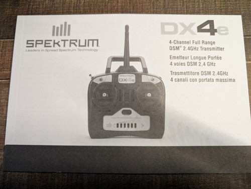 Spektrum dx4e instruction - dx4e,