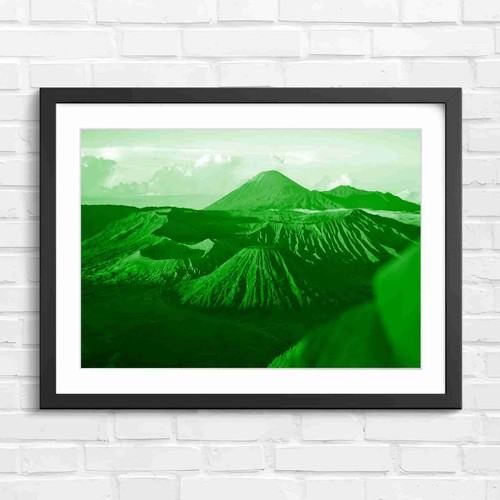 Javanese volcano range sunrise - volcano,