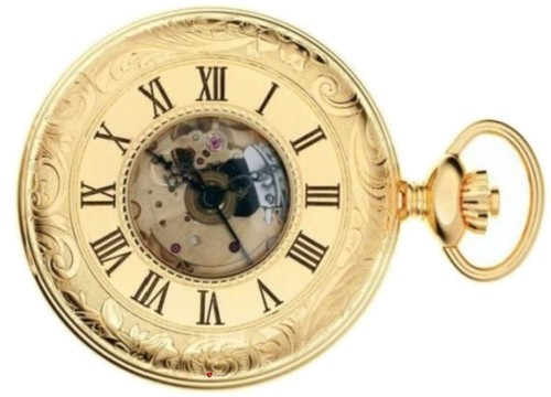 Pocket watch gold - watch,