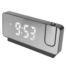 Projection Alarm Clock Time Date Temperature Display 180 Degree Wide Angle HD