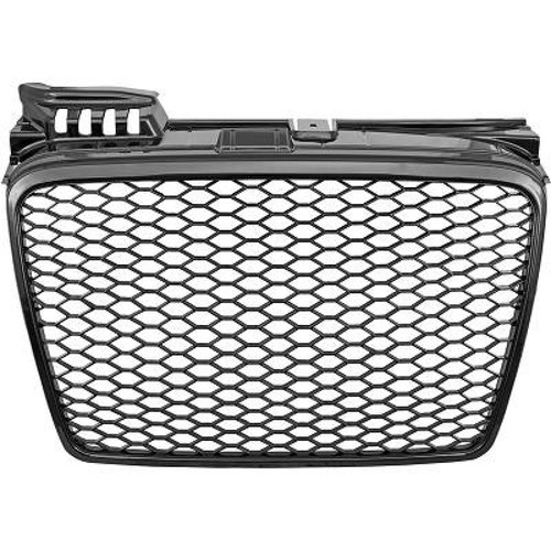 Radiator grille glossy black - grille,