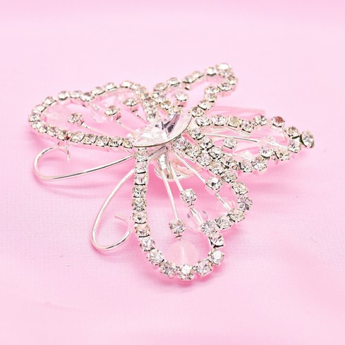 Crystal diamante butterfly - crystal,