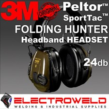 3M PELTOR SportTac Hunting Headset Folding Headband Earmuffs MT16H210F-478-GN