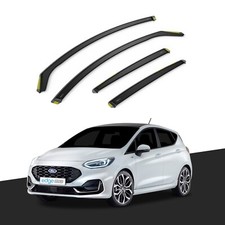 Ford Fiesta MK8 2017-onwards 5 Door Hatchback Wind Deflectors 4pc Tinted