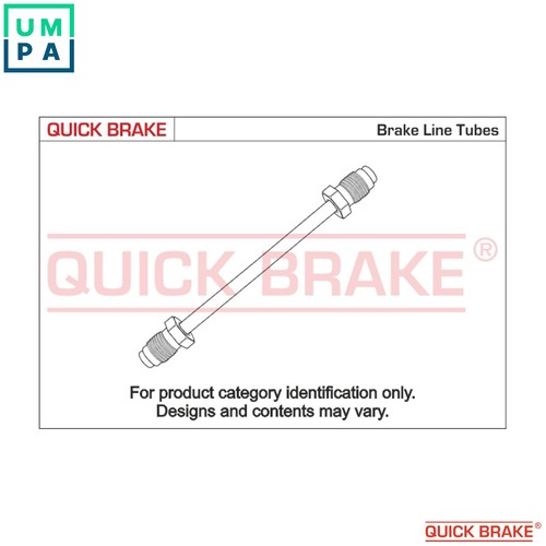 Brake line 4480a for - line, cu-4480a-a