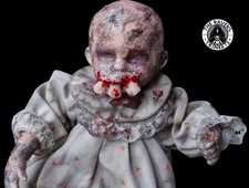 Creepy Zombie Horror Doll OOAK  | Creepy Decor | Goth Halloween prop