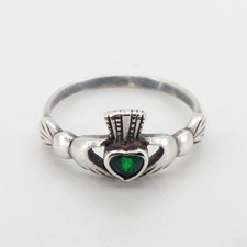 Silver Irish Claddagh Ring