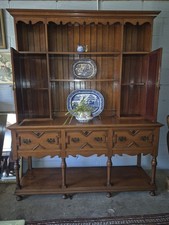 Splendid Vintage Oak Country House Jacobean Revival Dresser Of Huge Proportions 